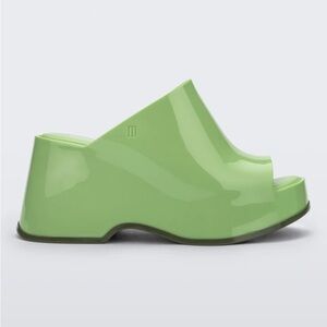 Melissa Patty - Women's Green Slide Sandals 7